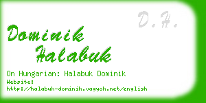 dominik halabuk business card